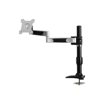 Single LCD Monitor Stand with two articulating arms